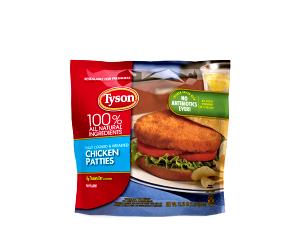 100 G Breaded Chicken Patty or Nuggets, Potatoes and Vegetable (Frozen Meal)