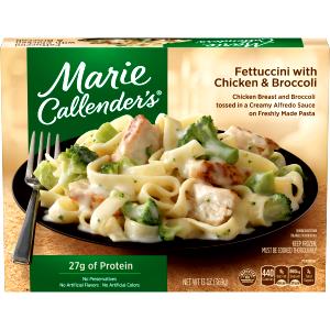 100 G Breaded Chicken Patty with Tomato Sauce and Cheese, Fettuccine Alfredo and Vegetable (Frozen Meal)