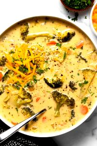 100 G Broccoli Cheese Soup (Prepared with Milk)