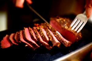 100 G Buffalo Meat (Cooked, Roasted)