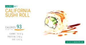 100 G California Rolls