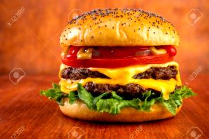 100 G Cheeseburger with Tomato and/or Catsup on Bun