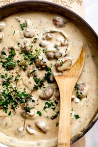 100 G Chicken or Turkey, Noodles and Vegetables in Cream Sauce, White Sauce or Mushroom Soup-Based Sauce (Including Carrots, Broccoli, and/or Dark-Green Leafy), Mixture)