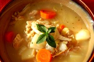 100 G Chicken or Turkey Stew with Potatoes and Vegetables in Gravy (Including Carrots, Broccoli, and/or Dark-Green Leafy)