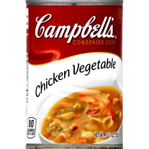 100 G Chicken Vegetable Soup (Canned, Condensed)