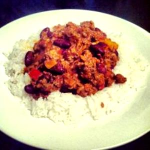 100 G Chili Con Carne with Beans and Rice