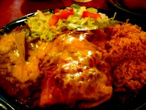 100 G Chimichanga with Beef and Red Chili Peppers