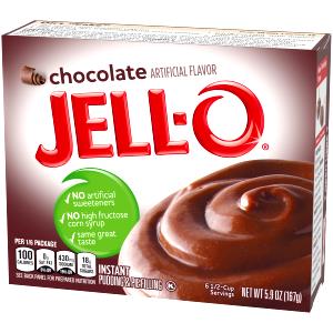 100 G Chocolate Puddings (Instant, Dry Mix, with Whole Milk)