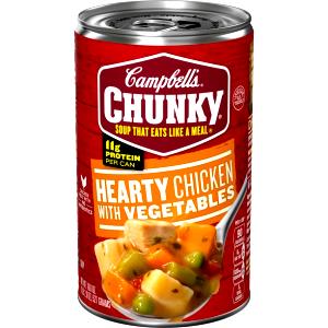 100 G Chunky Chicken Vegetable Soup (Canned, Condensed)