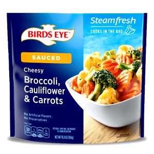 100 G Cooked Carrots with Cheese Sauce (from Frozen)