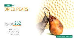 100 G Cooked Dried Pear with Sugar