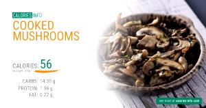 100 G Cooked Mushrooms