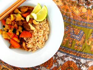 100 G Cooked Vegetable Combination with Soy-Based Sauce