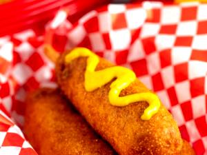 100 G Corn Dog (Frankfurter or Hot Dog with Cornbread Coating)