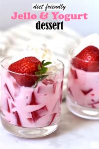 100 G Diet Gelatin Dessert with Sour Cream (Sweetened with Low Calorie Sweetener)