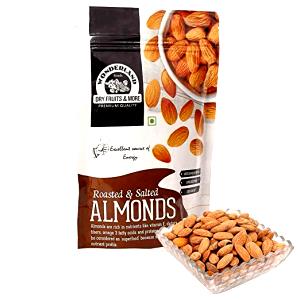 100 G Dry Roasted Salted Almonds