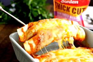 100 G Enchilada with Beef, Beans and Cheese