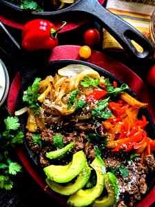 100 G Fajita with Beef and Vegetables