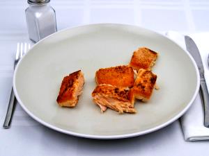 100 G Farmed Coho Salmon (Cooked, Dry Heat)