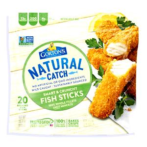 100 G Fish Portions and Sticks (Frozen, Preheated)