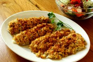 100 G Flounder with Crab Stuffing