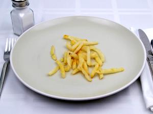 100 G French Fried Potatoes (Salt Not Added, Frozen, Oven-Heated)