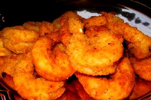 100 G Fried or Battered Breaded Floured Shrimp