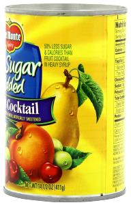 100 G Fruit Cocktail Unsweetened in Water Pack (Cooked or Canned)