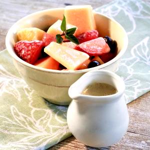 100 G Fruit Salad with Salad Dressing or Mayonnaise (Excluding Citrus Fruits)