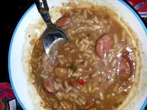 100 G Gumbo with Rice (New Orleans Type with Shellfish, Pork or Poultry, Tomatoes, Okra, Rice)