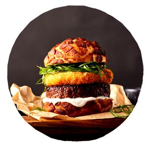 100 G Hamburger with 1/4 Lb Meat, Tomato and/or Catsup on Bun