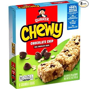 100 G Hard Chocolate Chip Granola Bars