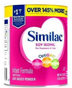 100 G Infant Formula (Similac Isomil, with Iron, from Concentrate)