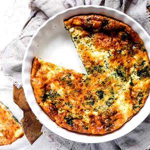 100 G Keto Spinach Quiche