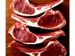 100 G Lamb Ribs (Trimmed to 1/8" Fat, Choice Grade, Cooked, Roasted)