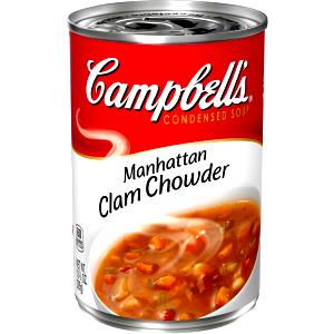 100 G Manhattan Clam Chowder (Canned, Condensed)