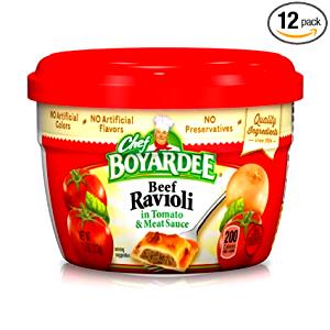 100 G Meat Filled Ravioli with Tomato Sauce or Meat Sauce (Canned)