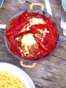 100 G Meat Loaf with Beef and Pork in Tomato-Based Sauce