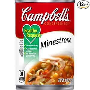 100 G Minestrone Soup (Canned, Condensed)