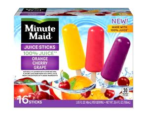 100 G Orange Frozen Fruit Juice Bar