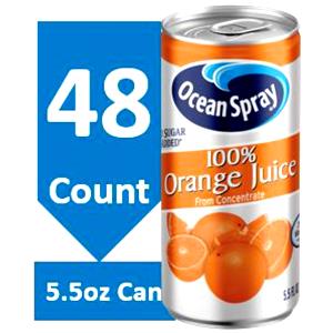 100 G Orange Juice (Unsweetened, Canned)
