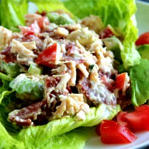100 G Oriental Chicken or Turkey Garden Salad (Chicken and/or Turkey, Lettuce, Fruit, Nuts)