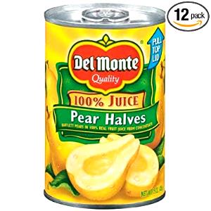 100 G Pear Juice Pack (Cooked or Canned)