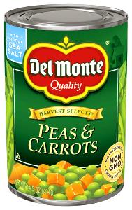 100 G Peas and Carrots (Solids and Liquids, Canned)