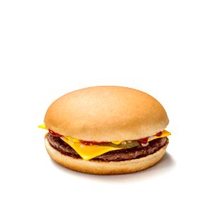 100 G Plain Cheeseburger on Bun