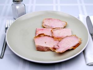 100 G Pork Chops (Top Loin, Boneless, Lean Only, Cooked, Braised)