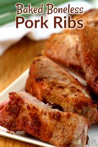 100 G Pork Loin (Country-Style Ribs, Cooked, Roasted)