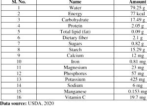 100 G Potato (Flesh and Skin)