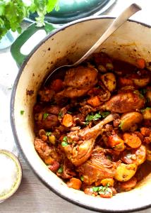 100 G Puerto Rican Style Chicken or Turkey Fricassee