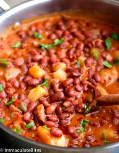100 G Puerto Rican Style Stewed Red Beans with Pig